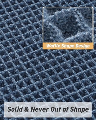 Blue, Quick Dry Washable Bathroom Rugs, Extra Soft Decorative Bath Rugs for Bathroom Floor, Beside Tub and Shower