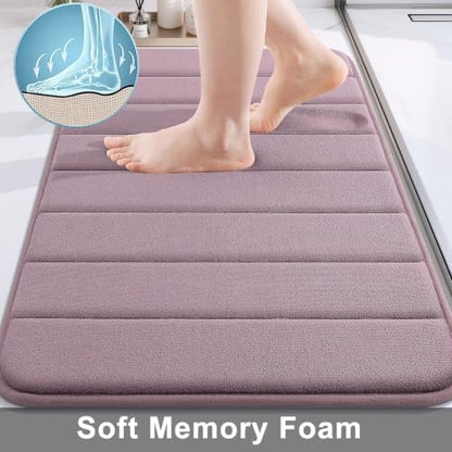 Buganda Memory Foam Bath Mat 30 x 20, Ultra Soft Absorbent Bathroom Rugs