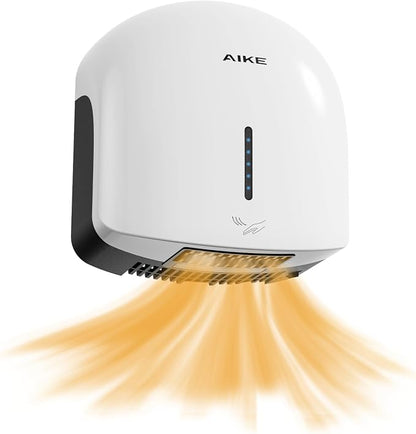 AIKE GentleAir Warm Hand Dryer,Low Noise for Home Bathroom,Cloud White | GentleAir Warm Dry,Plug-in Easy Install and Low Noise Experience for Home Bathroom,Smart and Sophisticated ABS Look,AK2637