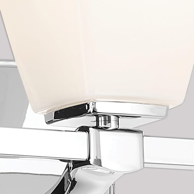Kichler Marant 21.25" 3-Light Vanity Light with Opal Glass in Chrome, for Bathroom, Powder Room, Over Mirror, (21.25" W x 9.5" H), 55216CH