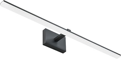 Modern LED Dimmable Vanity Light 40 inch Matte Black Bathroom Wall Lighting Fixtures