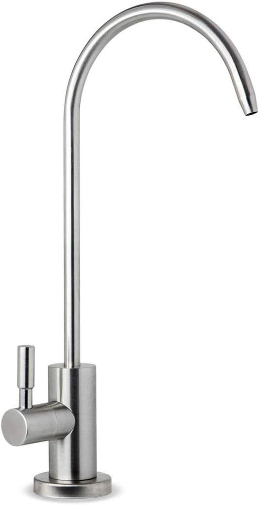 iSpring GA1-SS Stainless Heavy Duty Lead-Free Reverse Osmosis Faucet for RO Water Filtration Systems, 100% Lead-Free, Brushed Nickel Finish