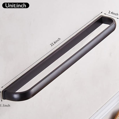 WINCASE Bronze Towel Bar, Oil Rubbed Hand Towel Holder 24 Inch, Bathroom Towel Rack Rod Wall Mount Screw in