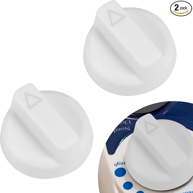 Replacement Knob for Luxe Bidet Neo 120 & Neo 185 | Durable Bidet Toilet Parts, With Symbols, Easy Install, White