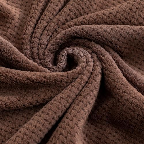 YTYC 39x78 Bath Sheets Set,Towels for Bathroom,Brown,6-Pieces