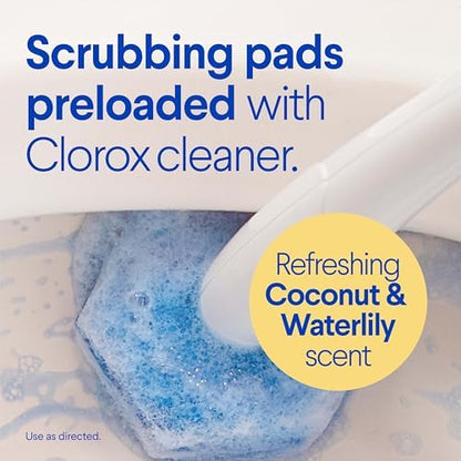 Clorox Scentiva ToiletWand Refills, Coconut and Waterlily, 10 Count