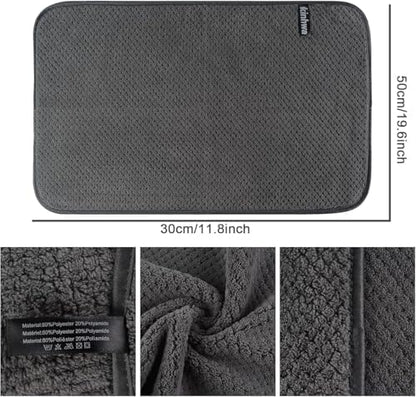 KinHwa Hand Towels for Bathroom, Microfiber Face Towels, 12x20 Inch, 2 Pack