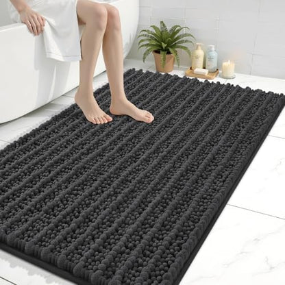Arotive Bathroom Rugs Mat 40x32, Soft Absorbent Chenille Shaggy Bath Mat