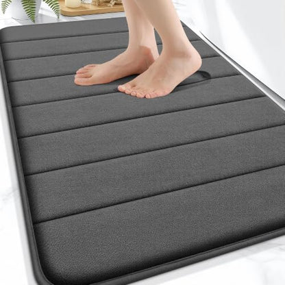 OLANLY Memory Foam Bath Mat 34x21, Super Soft and Absorbent Bathroom Rugs