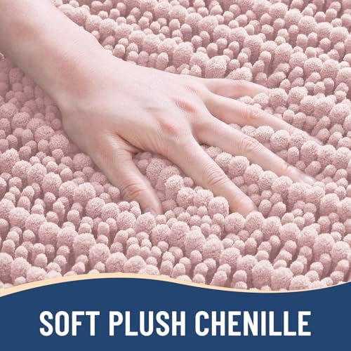 Arotive Bathroom Rugs Mat 30x20, Soft Absorbent Chenille Shaggy Bath Mat