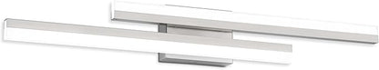 PRESDE 32inch LED Vanity Light Brushed Nickel Bathroom Light Fixtures Over Mirror Modern Bath Wall Lighting Bar