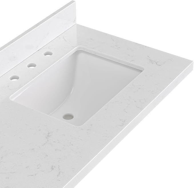 Isabella 72-inch Vintage Green Bathroom Vanity with Left & Right Rectangle Double Sinks, Carrara White Quartz Countertop & Backsplash, Solid Wood Frame, Soft-Closing & Dovetail Drawers