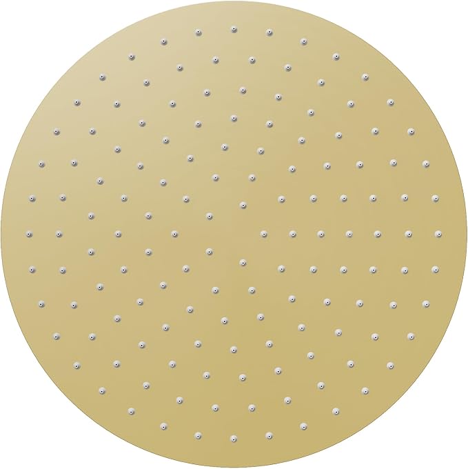 VBFF-Shower Head,rain shower head, 12 inch- Round Shower Head, 1.8 GPM Flow Rate, rainfall showerhead,VBFF13 (Brushed Gold)