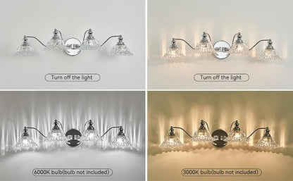 Chrome 4 Light Vanity Light Bathroom Light