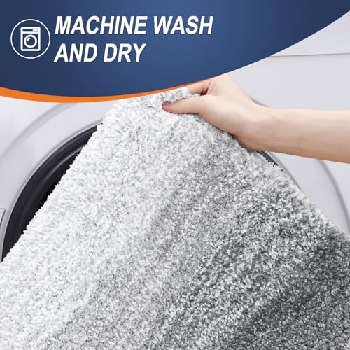 OLANLY Bathroom Rugs Mat 34x21, Extra Soft Absorbent Microfiber Bath Rugs