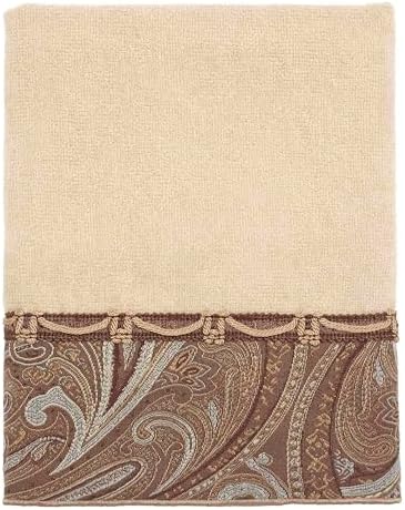 Avanti Linens - 3pc Towel Set, Soft & Absorbent Cotton Towels (Bradford Collection, Linen)