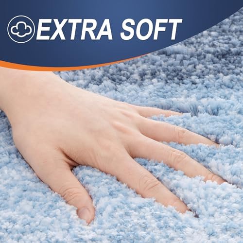 OLANLY Small Bathroom Rugs 24x16, Extra Soft Absorbent Microfiber Bath Rugs