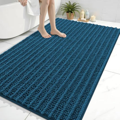 Arotive Bathroom Rugs Mat 59x35, Soft Absorbent Chenille Shaggy Bath Mat