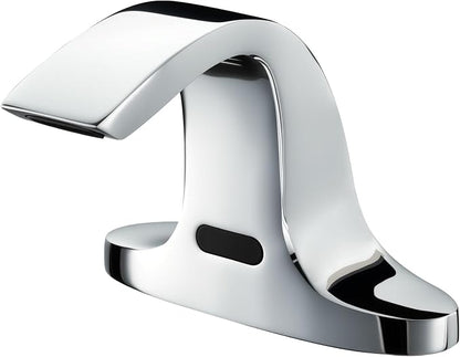 Touchless Bathroom Sink Faucet, Automatic Sensor Faucet for 3 Hole,Touchless Chrome Faucet for Bathroom Sink