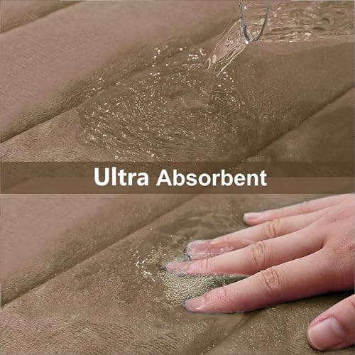 Buganda Memory Foam Bath Mat 47 x 24, Ultra Soft Absorbent Bathroom Rugs