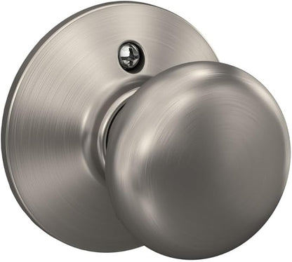 Schlage F170 PLY 619 Plymouth Door Knob, One Sided Non-Turning Dummy Door Handle, Satin Nickel