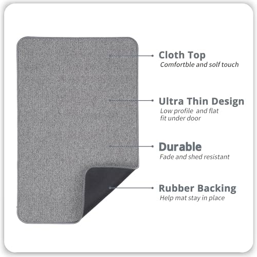 Bosap Bath Mat Set 2 Pieces,Ultra Thin Bathroom Rugs,Rubber Toilet Rugs