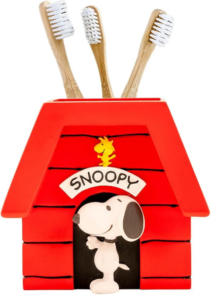 Peanuts Snoopy Toothbrush Holder - Makeup Brushes/Pens Tumbler, (Officially Licensed Product) by Franco