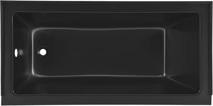 Swiss Madison Voltaire 60" x 30" Left-Hand Drain Alcove Bathtub in Matte Black