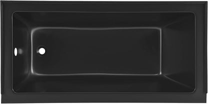 Swiss Madison Voltaire 60" x 30" Left-Hand Drain Alcove Bathtub in Matte Black