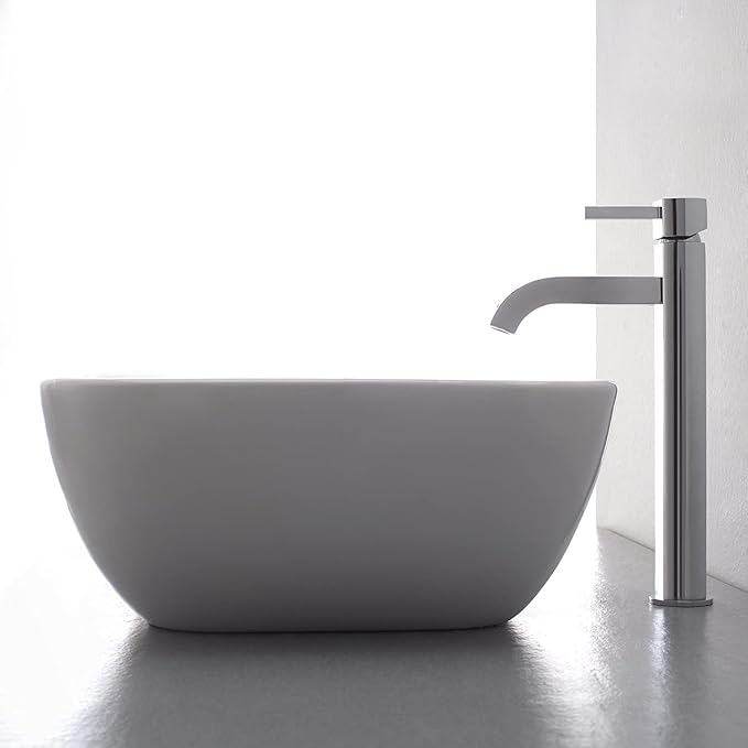KRAUS Ramus Single Handle Vessel Sink Bathroom Faucet in Chrome, FVS-1007CH