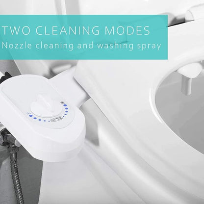 Non-Electric Bidet Toilet Seat Attachment for Superior Personal Hygiene | Easy DIY Install, Adjustable Water Pressure, Saves TP | Fits Standard 15/16" Toilets