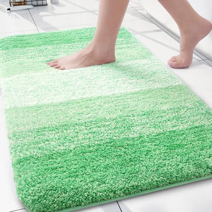 Arotive Microfiber Bathroom Rugs, Shaggy Soft Absorbent Bath Rug, 30x20