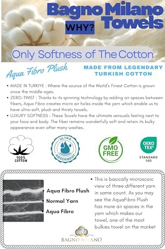 BAGNO MILANO Turkish Cotton Bath Towels, Hand Towels - Soft Plush Jacquard Collection Luxury Towels Set (Lilac, Hand Towel Set of 4)