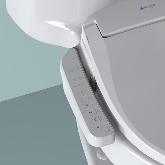 Brondell SE400-EW & SWF44 Bundle - Electric Bidet Toilet Seat for Elongated Seats with Premium Carbon Water Filtration System for Elongated Toilets