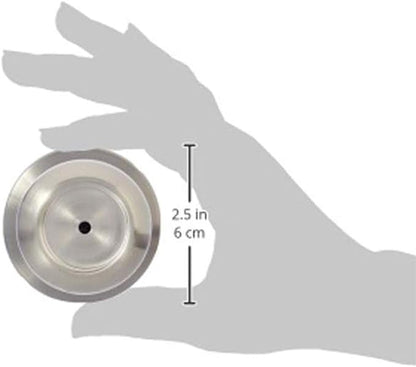 Amazon Basics Bedroom/Bathroom Door Knob With Lock, Coastal, Easy to Install, 1-3/8" to 1-3/4", Satin Nickel