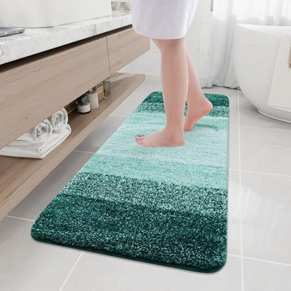 Arotive Microfiber Bathroom Rugs, Shaggy Soft Absorbent Bath Rug, 59x17