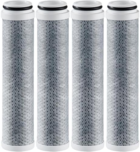 Cobbe 4 Pack Replacement Filters for Handheld Shower Head - Filters Over 99% Of Chlorine - Water Softener Filters Beads for Hard Water
