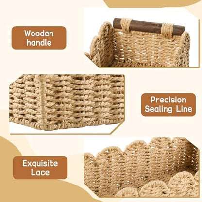 Bathroom Decor Basket for Toilet Paper Storage Baskets For Organizing