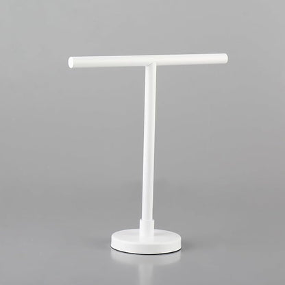 GERZWY SUS 304 Stainless Steel Free Standing Modern Hand Towel Holder Countertop Towel Ring, White