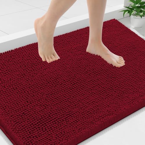 Smiry Bathroom Rugs 36X24, Luxury Chenille Extra Soft Absorbent Bath Mat