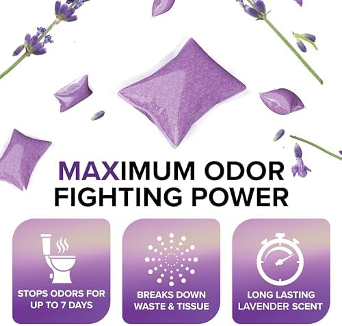 Camco TST MAX RV Toilet Treatment Drop-INs - Lavender 30-pk Made in the USA