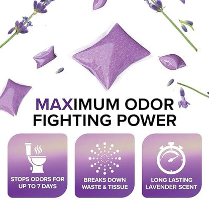Camco TST MAX RV Toilet Treatment Drop-INs - Lavender 30-pk Made in the USA