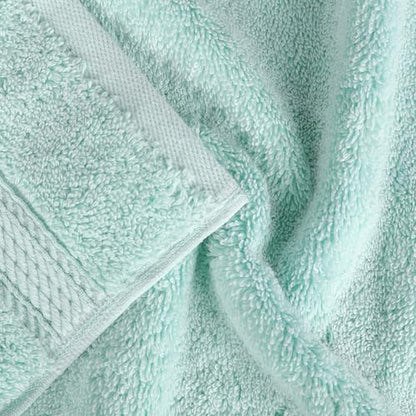 SUPERIOR Egyptian Cotton Pile Heavyweight Bath Sheet, 2 Piece Set, Sea Foam