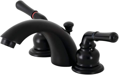 Kingston Brass KB950 Magellan Mini-Widespread Bathroom Faucet, Matte Black