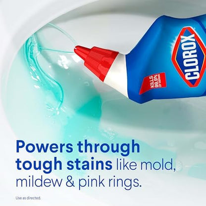 Clorox Toilet Bowl Cleaner Clinging Bleach Gel, Ocean Mist, 24 Fluid Ounces (Package May Vary)
