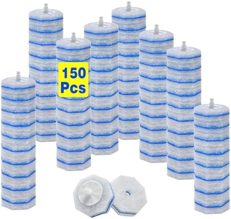 150 Count Upgrade 3-Layer Toilet Bowl Refills Fits for Clorox Toilet Brush