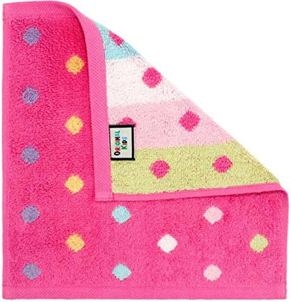 ORIGINAL KIDS Wash Cloth - 100% Cotton Set of 12 Pink Multicolor Washcloths