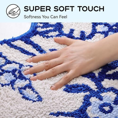 TRUEDAYS Cute Cat Bath Mat, Funny Bathroom Rugs for Cat Lovers