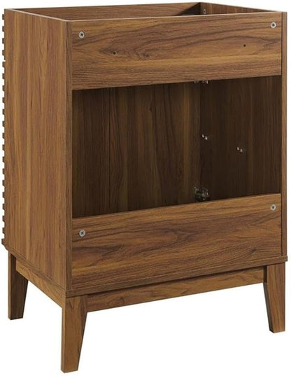 Modway Render 23.5" Bathroom Vanity in Walnut (Sink Basin Not Included)