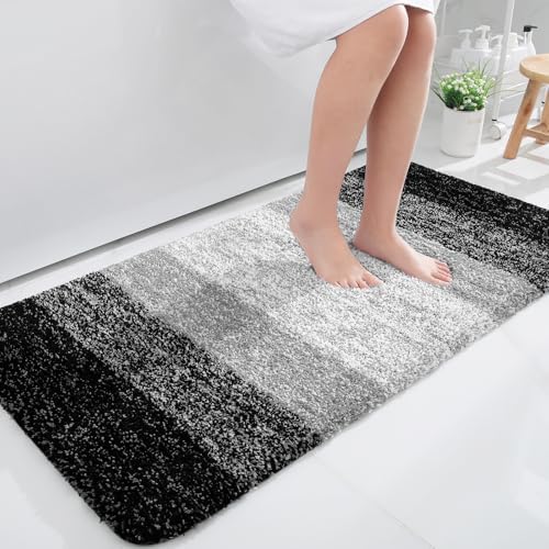 OLANLY Bathroom Runner Rug 40x24, Extra Soft Absorbent Microfiber Bath Rugs